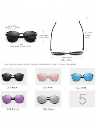 Accessories-Glasses-Cat Eye Sunglasses Women Polarized Fashion