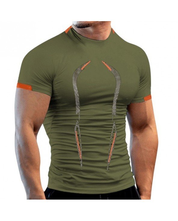 Outerwear & Jackets-Shirts-Summer Gym Shirt Sport T Shirt Men Outerwear & Jackets-Shirts-Summer Gym Shirt Sport T Shirt Men