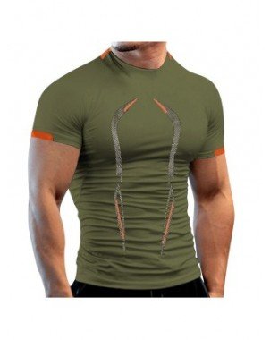 Outerwear & Jackets-Shirts-Summer Gym Shirt Sport T Shirt Men