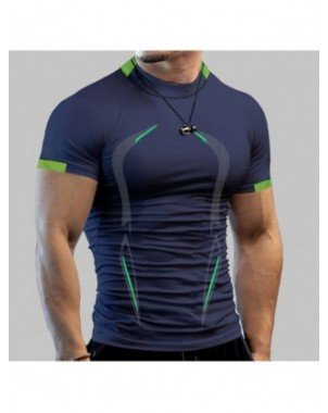 Outerwear & Jackets-Shirts-Summer Gym Shirt Sport T Shirt Men