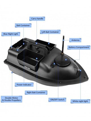 Smart Fishing Bait Boat RC D11 500M Wireless