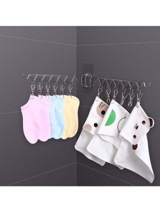 Furniture-Home Furniture-Laundry Hanger Dryer Wall Mounted Bras