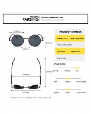 Accessories-Glasses-Punk Sunglasses Fashion Round Frame Glasses