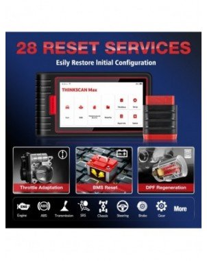 Įrankiai ir priežiūra-Diagnostikos įrankiai-Thinkcar Thinkscan Max OBD2 skeneris Profesionalus