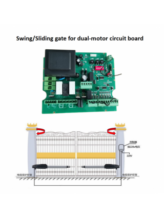 Namų tobulinimas-Techninė įranga-Varstomų / slankiojančių vartų PCB 220v AC 433 Mhz NC modelis