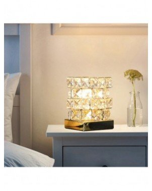 Indoor Lighting-Night Lights-Crystal Decorative Table Lamp