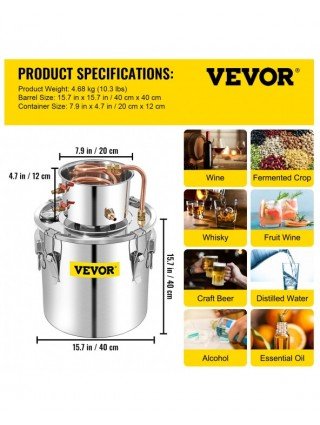 Namų tobulinimas-Virtuvės įranga-50 l „Moonshine Still“ alkoholio distiliatorius su vandens