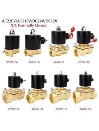 Namų tobulinimas-Techninė įranga-Elektrinis solenoidinis vožtuvas 1/4" 3/8" 1/2" 3/4" 1"