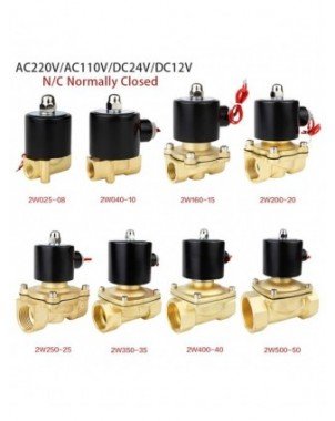 Namų tobulinimas-Techninė įranga-Elektrinis solenoidinis vožtuvas 1/4" 3/8" 1/2" 3/4" 1"