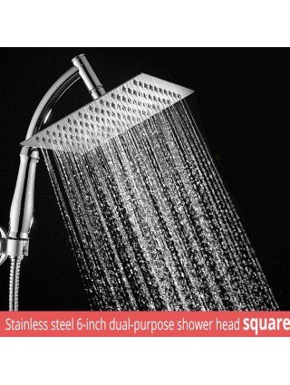 Household Items-Bath and WC items-6 inch shower head stainless