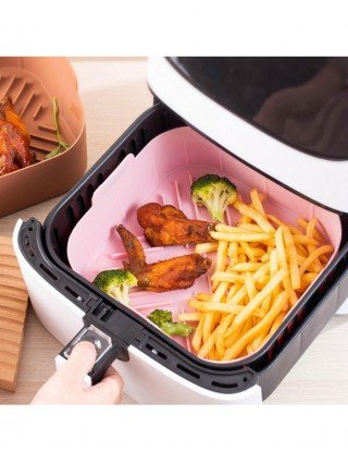 Kitchen-Bakeware-21CM Silicone Air Fryer Pot Tray BBQ Barbecue