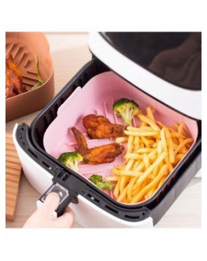 Virtuvė-Kepiniai-21 cm silikoninis oro gruzdintuvės puodo padėklas Grilis kepsninės lėkštė