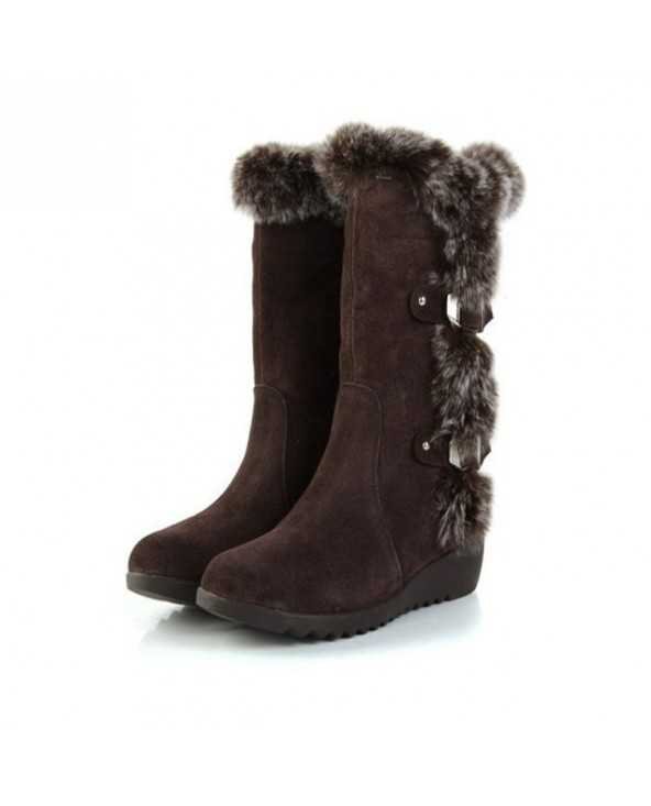 Women's Shoes-Boots-New Winter Women Boots Casual Warm Fur Women's Shoes-Boots-New Winter Women Boots Casual Warm Fur