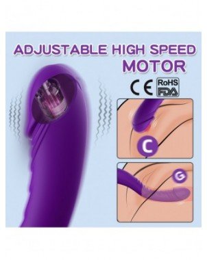 Vibratoriai, Dildo-Dvigubi – klitoriniai-30 Modes Vibrator For