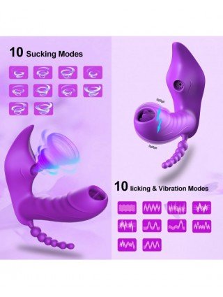 Vibratoriai, Dildo-Įvairūs-Belaidis nuotolinio valdymo pultas Clit Sucker Vibratorius Moteriška