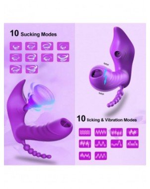 Vibratoriai, Dildo-Įvairūs-Belaidis nuotolinio valdymo pultas Clit Sucker Vibratorius Moteriška