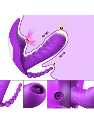Vibratoriai, Dildo-Įvairūs-Belaidis nuotolinio valdymo pultas Clit Sucker Vibratorius Moteriška