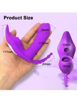 Vibratoriai, Dildo-Įvairūs-Wireless Remote Control Clit Sucker