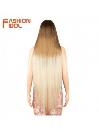 Synthetic Hair-Synthetic Lace Wigs-38 inch Long Straight Wig