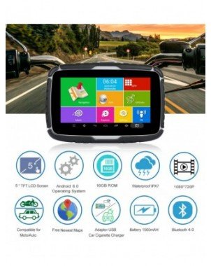 Motociklų priedai ir dalys-Kiti motociklų priedai-Fodsports 5.0 Motociklo Android 6.0 GPS