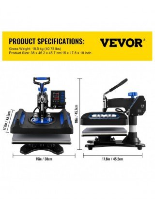Įrankiai-Elektriniai įrankiai-5-in-1 daugiafunkcinis šilumos spaudos aparatas 30 * 38CM 38 *