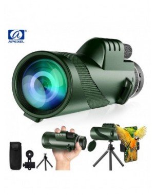 Teminiai priedai-Objektyvai-APEXEL didelės galios 80X100 monokulinis teleskopas, didelio