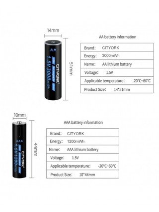 Priedai ir dalys-Baterijos-Didelės talpos AA + AAA USB įkraunama baterija 1,5 V AA 3000 mWh AAA