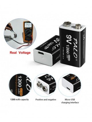 Accessories & Parts-Batteries-PALO 9V Rechargeable Battery