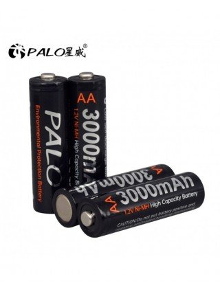 Priedai ir dalys-Baterijos-4-16 vnt. AA 1,2 V NIMH AA įkraunamų baterijų 3000 mAh mažo