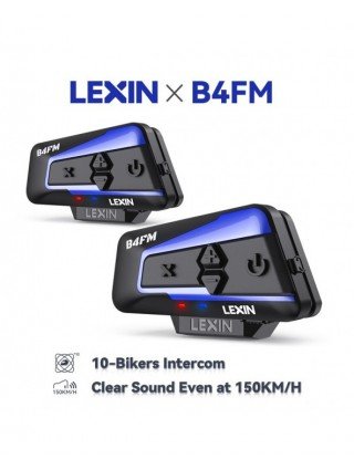 Lexin B4FM X Bluetooth Motorcycle Intercom Helmet