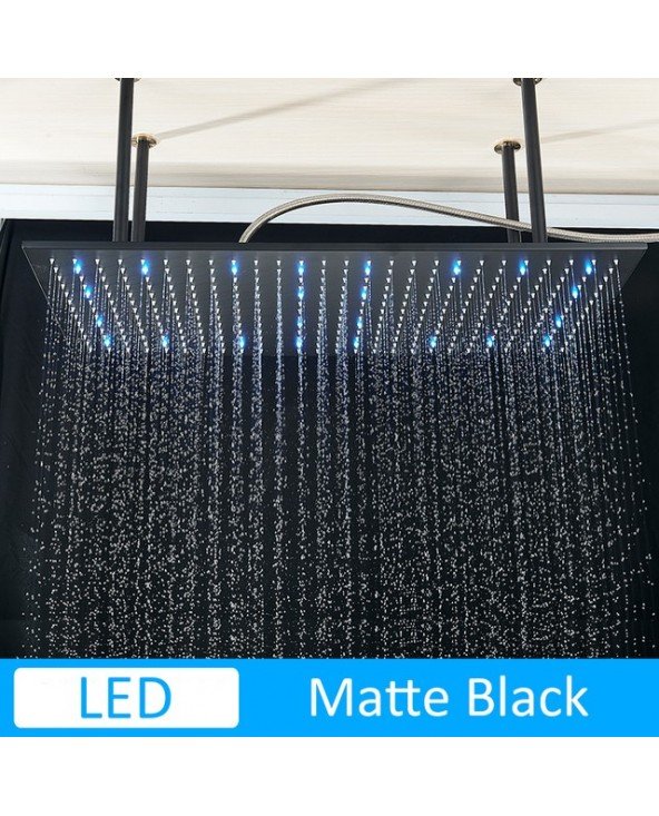 Household Items-Bath and WC items-Luxury 80*40cm LED Rainfall