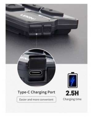 Motociklų priedai ir dalys-Kiti motociklų priedai-LEXIN 2PCS ET COM šalmo domofonas motociklo