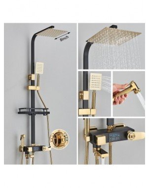 Household Items-Bath and WC items-Black Digital Display