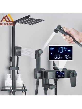 Household Items-Bath and WC items-Black Digital Display