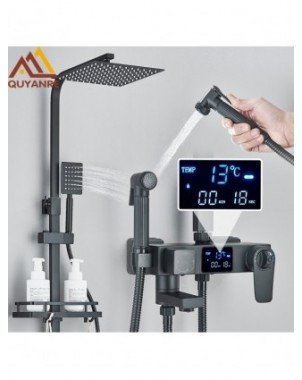 Household Items-Bath and WC items-Black Digital Display