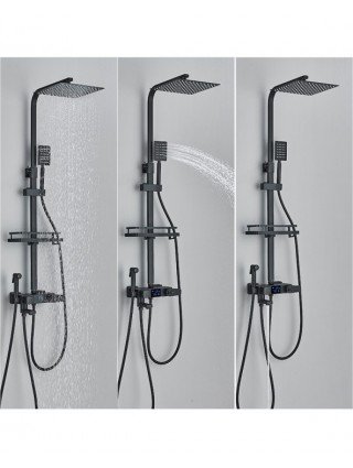 Household Items-Bath and WC items-Black Digital Display