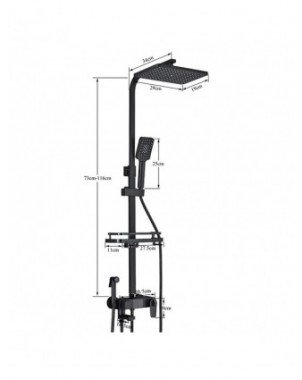 Household Items-Bath and WC items-Black Digital Display