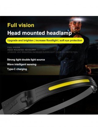 Cycling-Bicycle Lights-2PCS Induction Headlamp COB LED Head