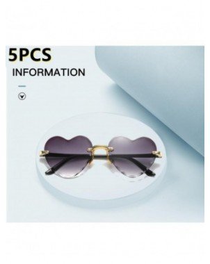 Priedai-Akiniai nuo saulės-5PCS meilės širdies formos akiniai nuo saulės