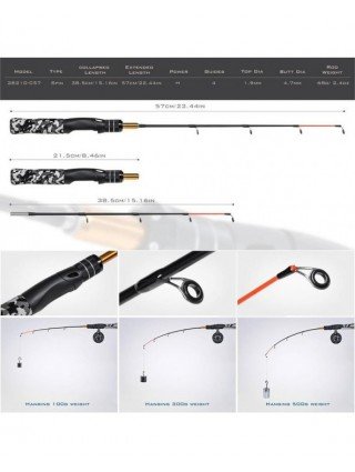 Fishing-Fishing Rods-Winter Fishing Rod Set Outdoor Sports Mini