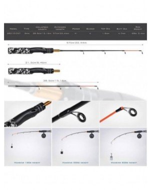 Fishing-Fishing Rods-Winter Fishing Rod Set Outdoor Sports Mini