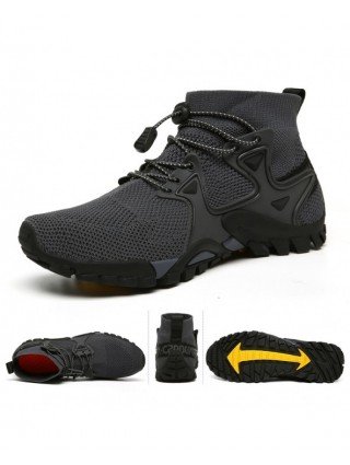 Men's Shoes-Boots-New Mesh Breathable Hiking Shoes Size 36-47