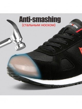 Men's Shoes-Sneakers-Steel Toe Work Safety Shoes Men