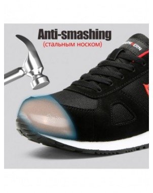 Men's Shoes-Sneakers-Steel Toe Work Safety Shoes Men