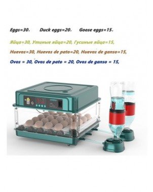 For pets-Stuff for birds-10/15/24/30 Eggs Incubator Fully