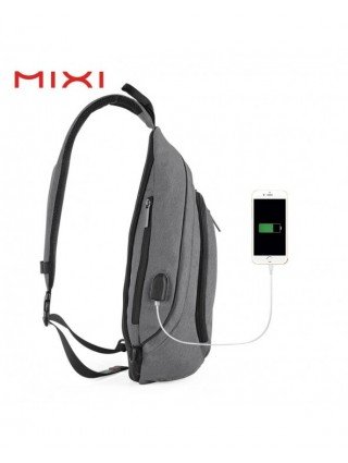 Men's Luggage & Bags-Crossbody Bags-Mixi Men Sling Backpack One