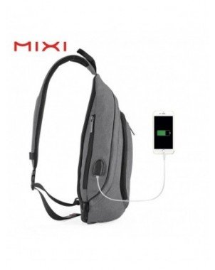 Men's Luggage & Bags-Crossbody Bags-Mixi Men Sling Backpack One