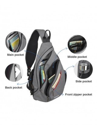 Men's Luggage & Bags-Crossbody Bags-Mixi Men Sling Backpack One