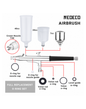 Home Improvement-Paint Tools-Dual-Action Airbrush Kit with