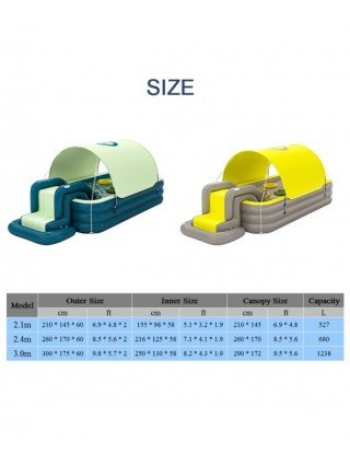 Swimming-Swimming-2/3M Large Swimming Pool Family Outdoor Party